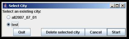 city select screen